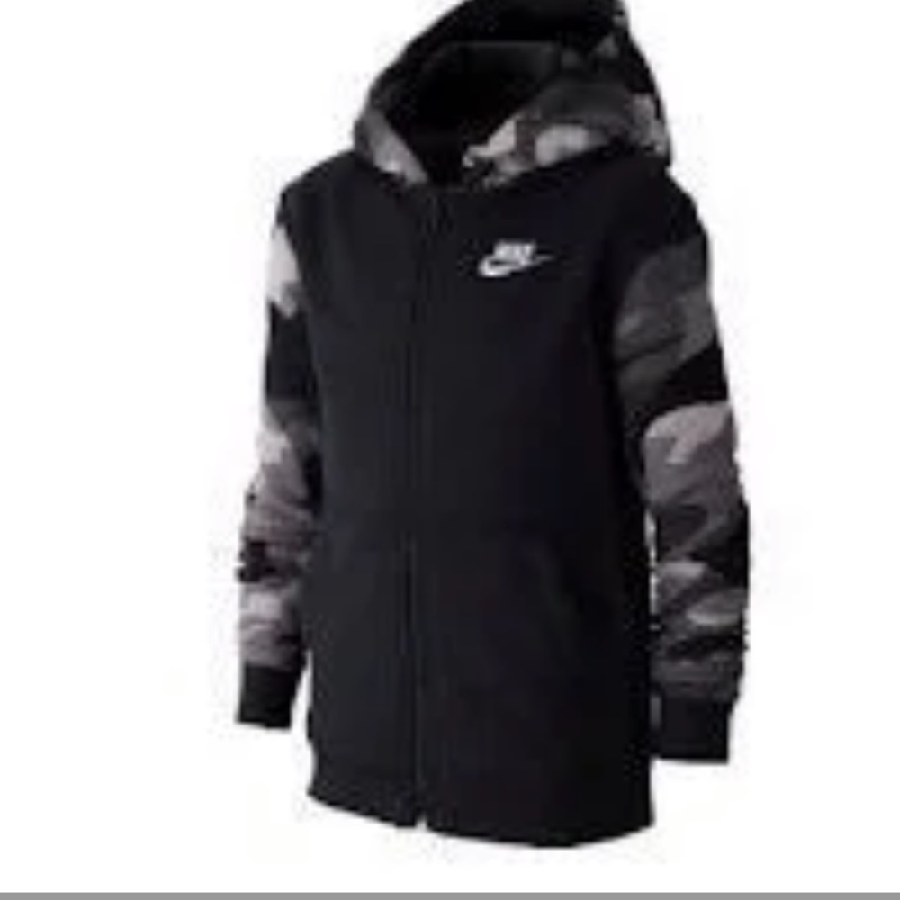 Nike Black Camo Hoodie